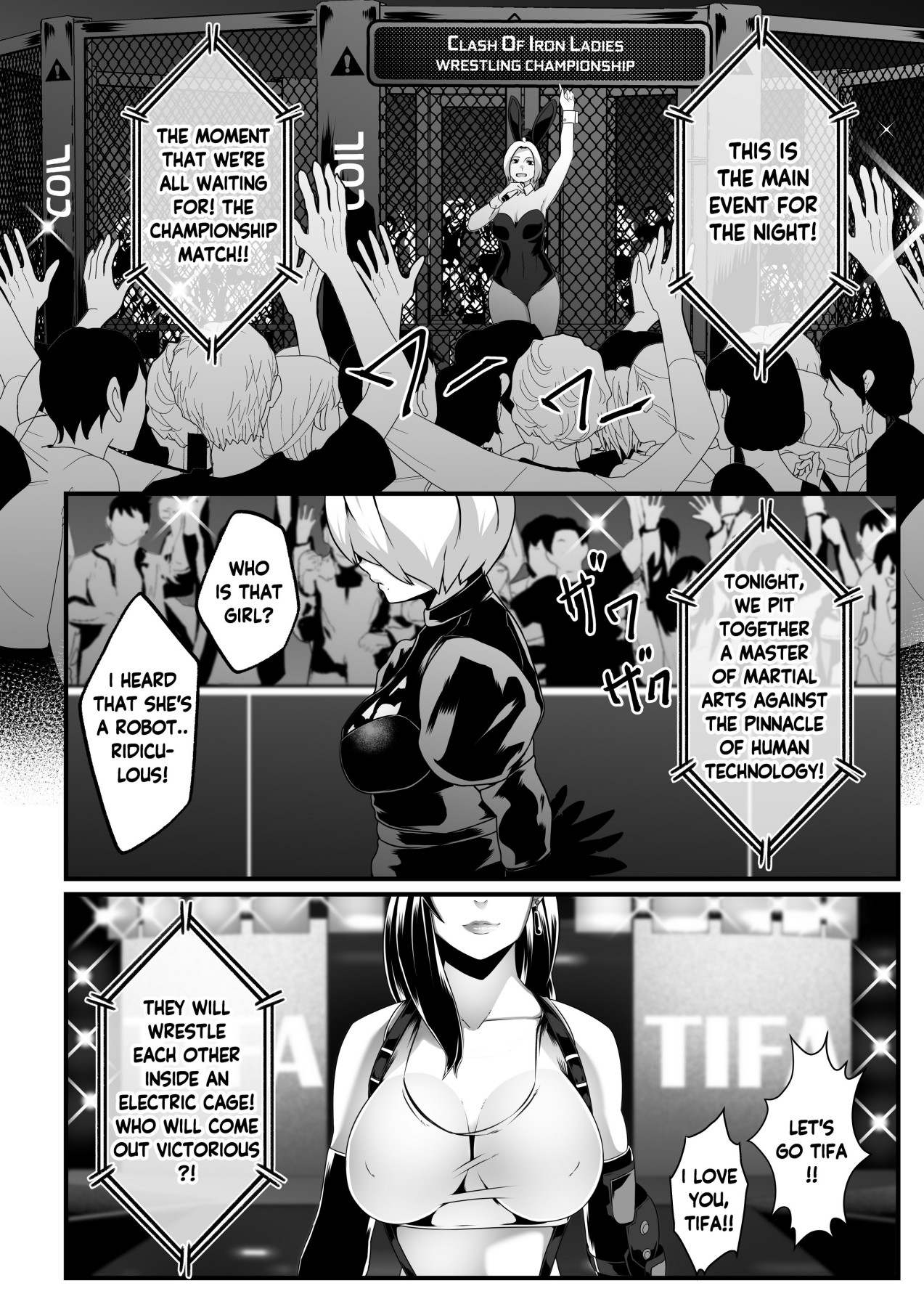 Hentai Manga Comic-Square off! 2B vs Tifa-Read-8